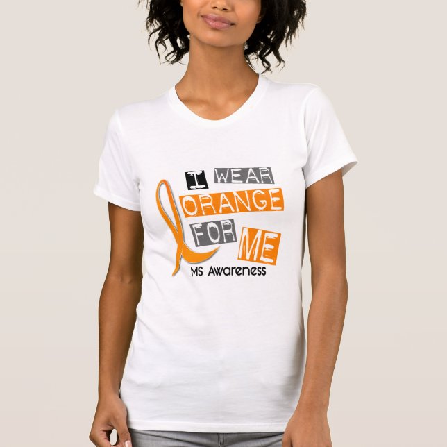 T-shirt Sclérose en plaques de milliseconde je porte (Devant)