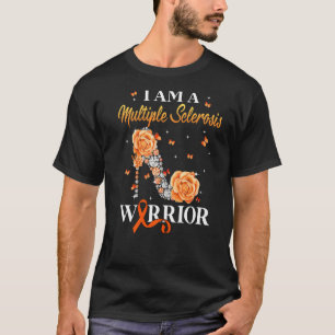T-shirt Sclérose en plaques Guerrier Diamant Flux à talon 