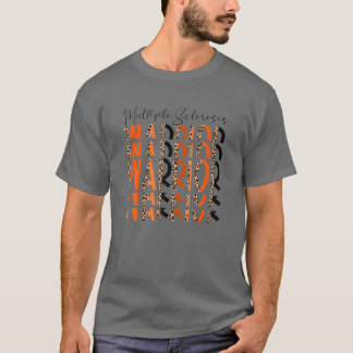 T-shirt Sclérose en plaques Guerrier Leopard MS Guerrier L