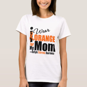 T-shirt Sclérose en plaques je porte l'orange pour ma