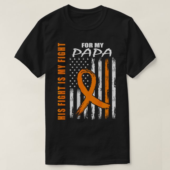 T-shirt Sclérose en plaques Papa MS Awareness USA Drapeau (Design devant)