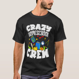 T-shirt Scolarité à domicile amusante pour l'équipe de fol