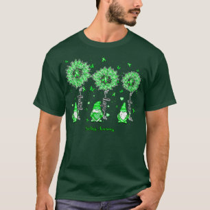 T-shirt Scoliose Sensibilisation Fleur de tournesol de la