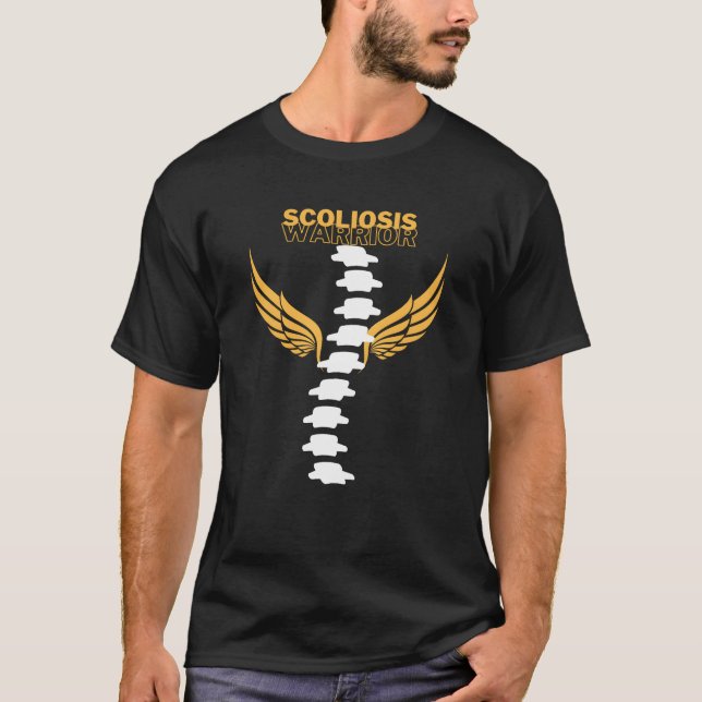 T-shirt SCOLIOSIS WARRIOR funny (Devant)