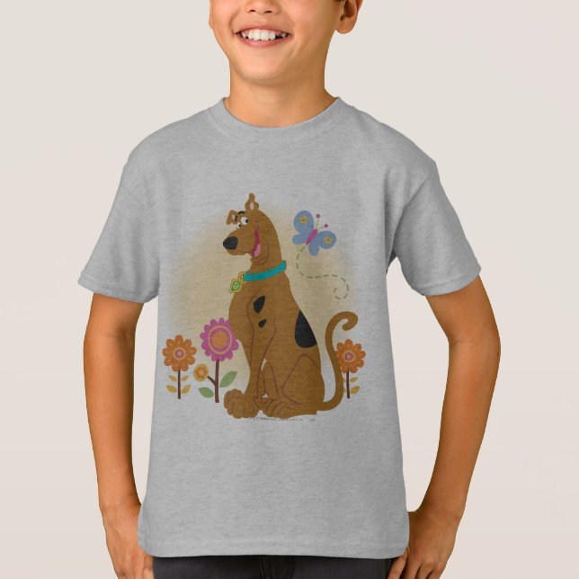 T-shirt Scooby-Doo Après Papillon (Devant)