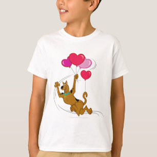 T-shirt Scooby Doo - ballons de coeur