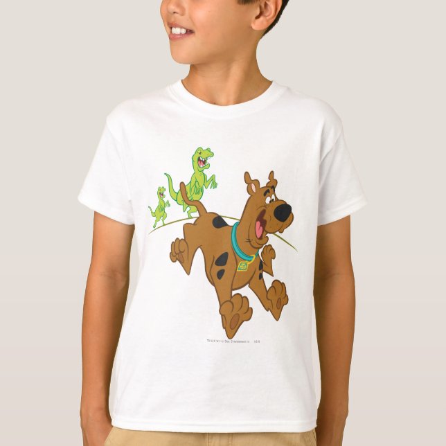 T-shirt Scooby-Doo Dinosaur Escape (Devant)