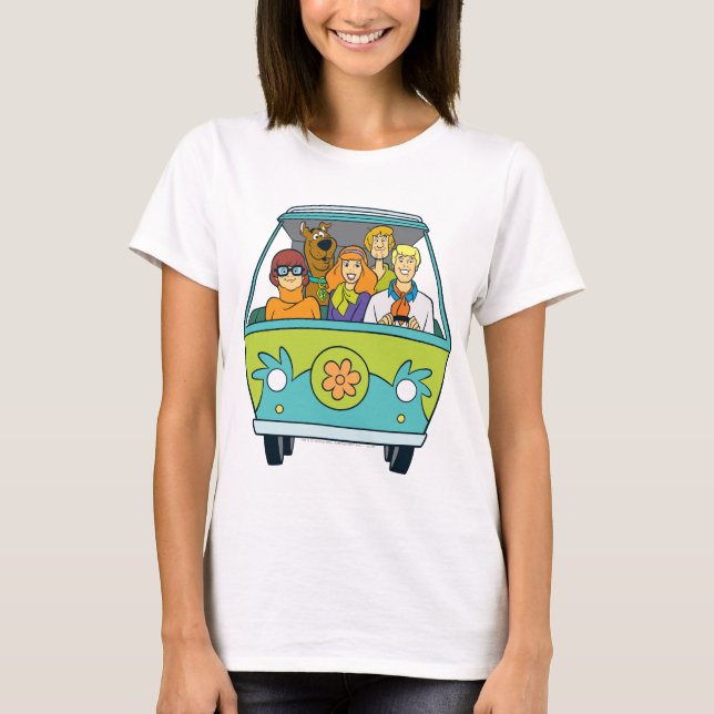 T-shirt Scooby-Doo & Gang Mystery Machine (Devant)