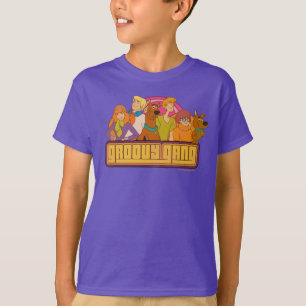 T-shirt Scooby-Doo   "Groovy Gang" Retro Cartoon Graphic