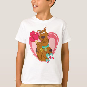 T-shirt Scooby-Doo Holding Heart Lolipops