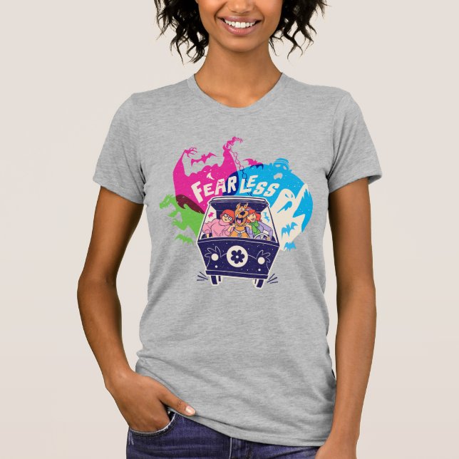 T-shirt Scooby-Doo | La Machine Mystérieuse Sans Peur (Devant)