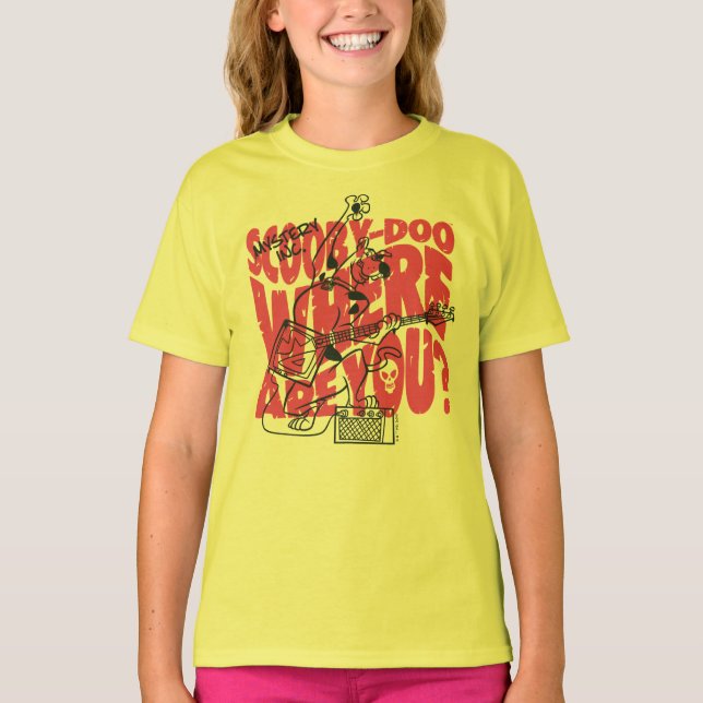 T-shirt Scooby Doo Où Es-Tu Punk Guitar Riff (Devant)