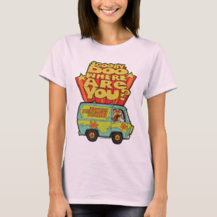 T-shirt Scooby-Doo "où êtes vous ?" Rétro bande dessi