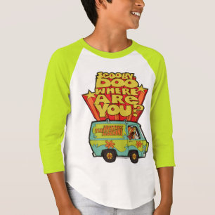T-shirt Scooby-Doo   "où êtes vous ?" Rétro bande dessi