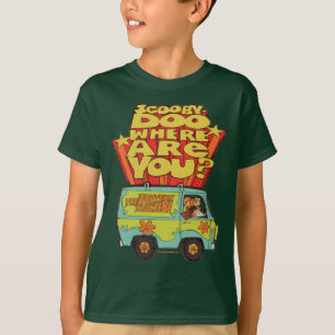 T-shirt Scooby-Doo   "où êtes vous ?" Rétro bande dessi