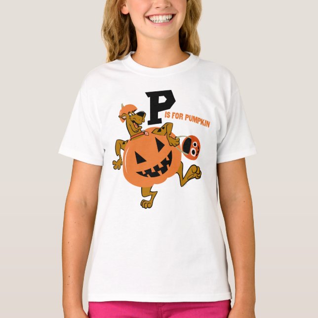 T-shirt Scooby-Doo | P est pour le Citrouille (Devant)