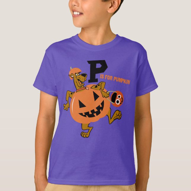 T-shirt Scooby-Doo | P est pour le Citrouille (Devant)
