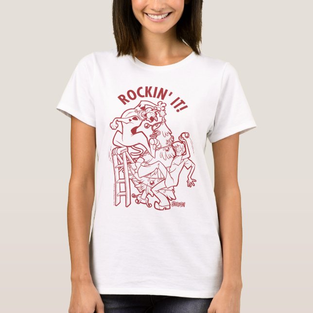 T-shirt Scooby-Doo & Shaggy Rockin Il 'Arbre Arrondi (Devant)