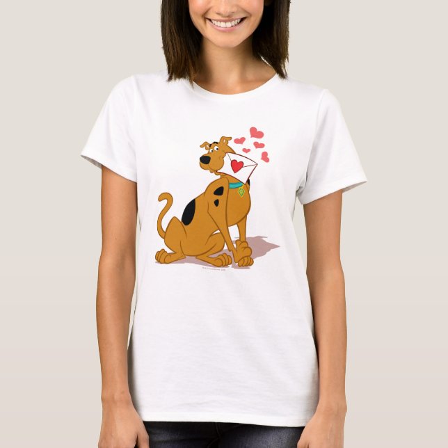 T-shirt Scooby-Doo - Tenue de l'enveloppe Valentine (Devant)