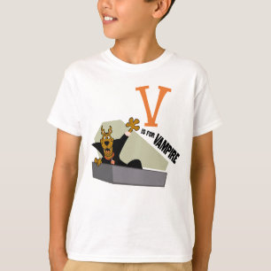 T-shirt Scooby-Doo   V est pour Vampire