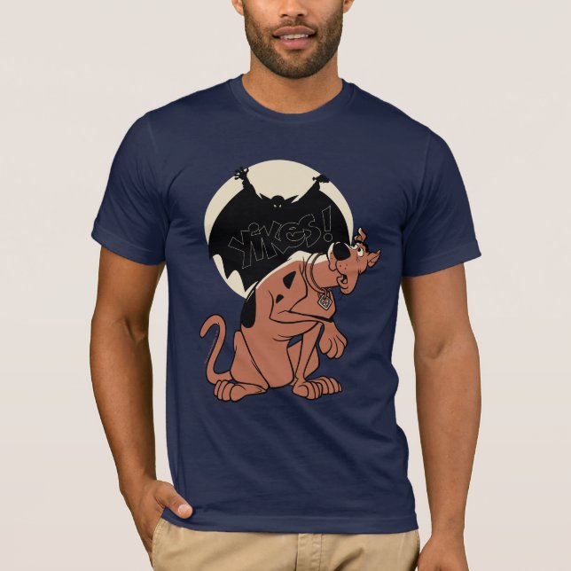 T-shirt Scooby-Doo "Yikes !" Ombre vampire (Devant)