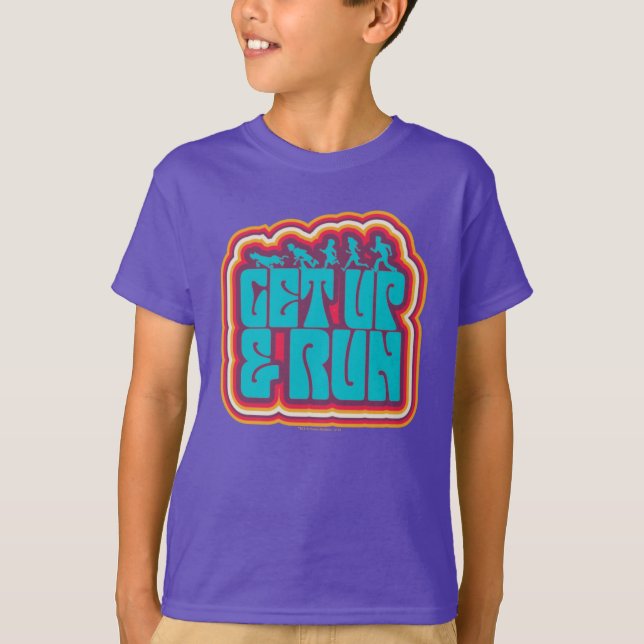 T-shirt Scooby et le graphique "Get Up & Run" (Devant)