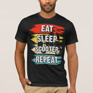 T-shirt Scooter classique Retro