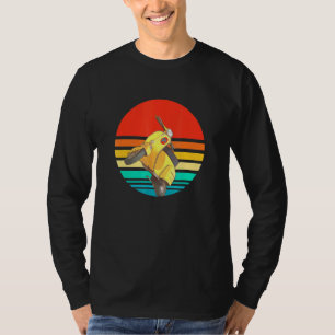 T-shirt Scooter Conducteur Retro Classic Motorbike Moped