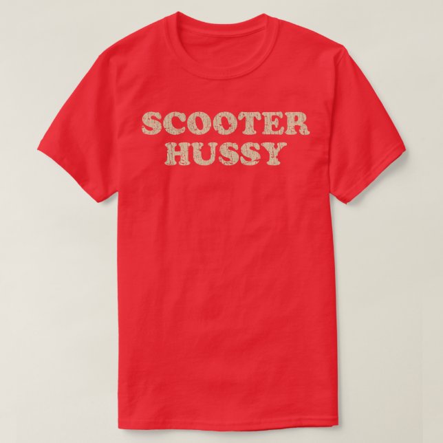 T-shirt Scooter de moto Hussy 1978 (Design devant)