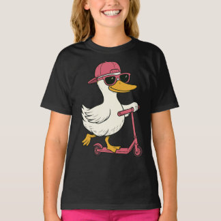T-shirt Scooter drôle Silly Goose