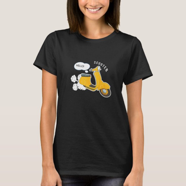 T-shirt Scooter Électrique Stunt Moped Rider Motorcycle Bi (Devant)
