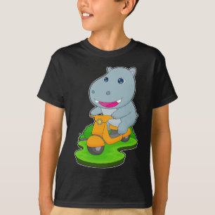 T-shirt Scooter Hippo