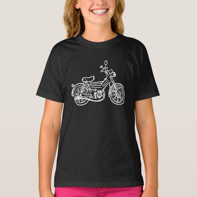 T-shirt Scooter Moped Puch Maxi Scooter (Devant)