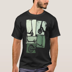 T-shirt Scooter Stunt Retro Style Vintage Scooter Garçons