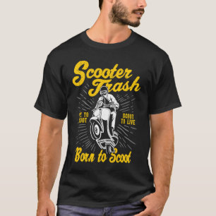 T-shirt Scooter Trash Retro Style désorganisé Scooter Humo