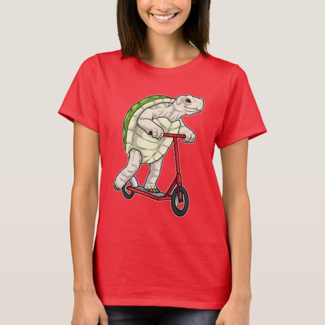 T-shirt Scooter Turtle Kick (Devant)