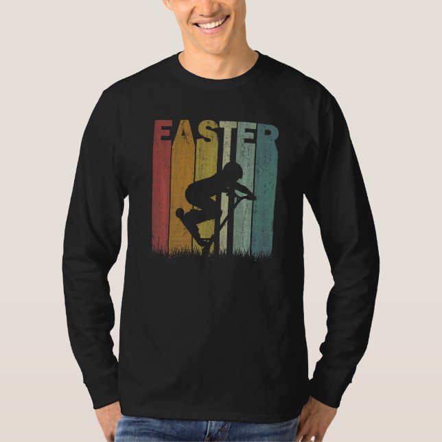 T-shirt Scooters de la fête de Pâques Retro Graphisme drôl (Devant)