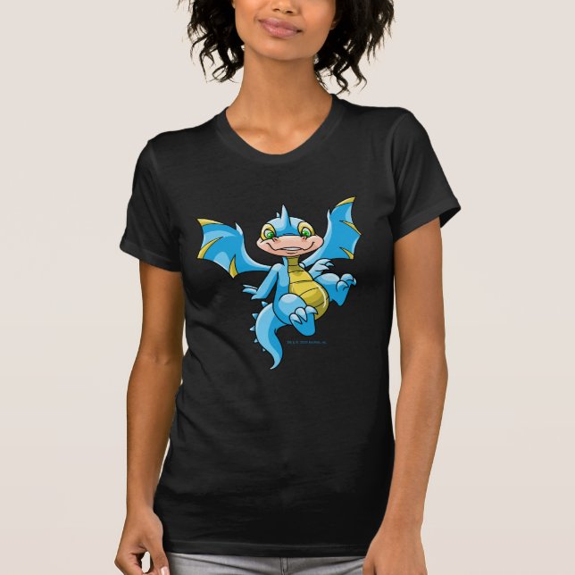 T-shirt Scorchio bleu curieux (Devant)