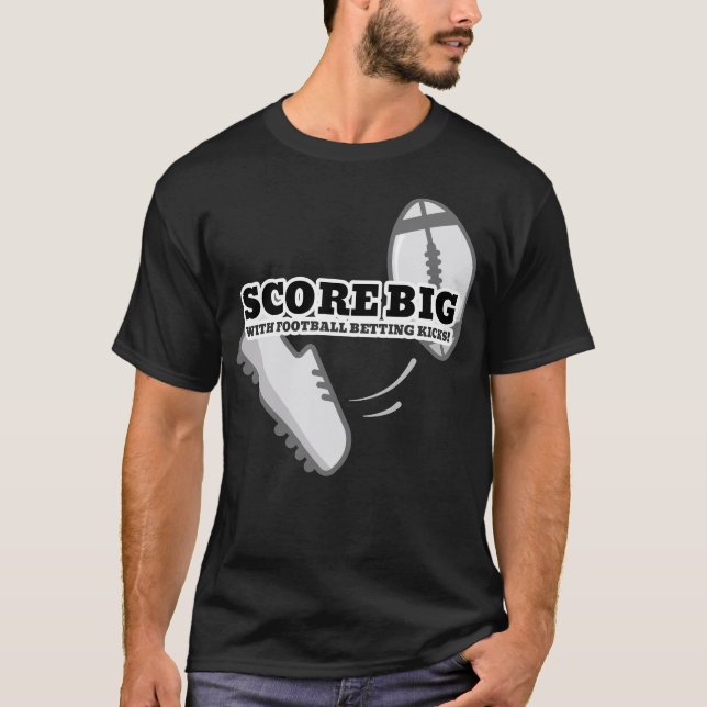 T-SHIRT SCORE BIG / AVEC FOOTBALL METTANT DES KICKS! (Devant)