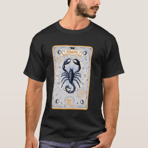 T-shirt Scorpio Horoscope Carte Tarot Carte Symbole Zodiac