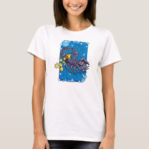 T-shirt Scorpio Scorpion dans le ciel nocturne