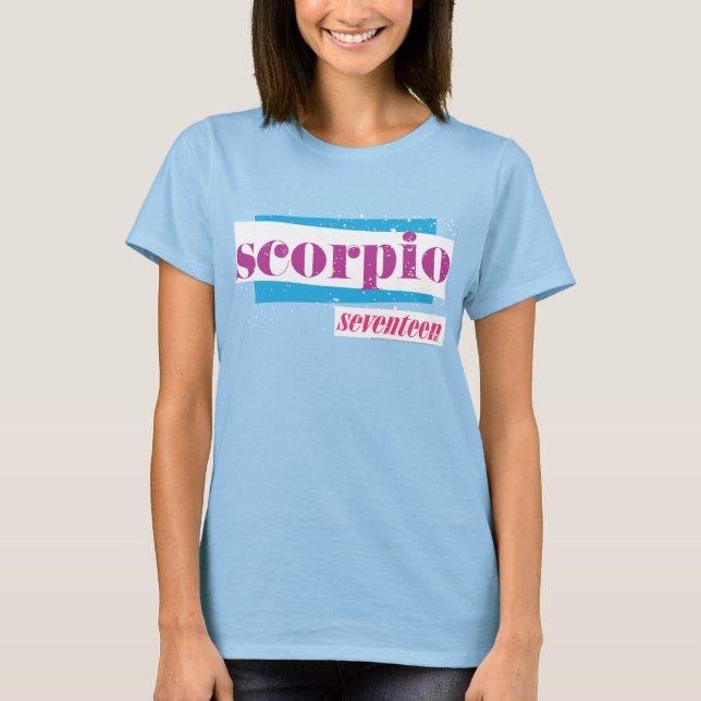 T-shirt Scorpio violet (Devant)