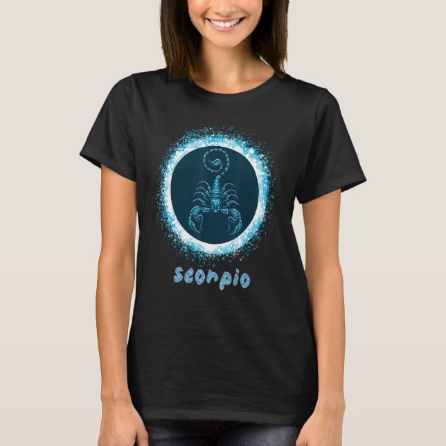 T-shirt Scorpio Water Zodiac Sign Astrologie Horoscope Bir (Devant)
