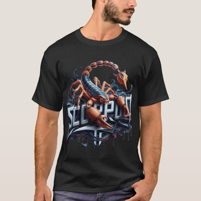 T-shirt Scorpion brillant brillant lumineux (Devant)