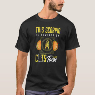 T-shirt Scorpion Chat Taco Horoscope Signe du zodiaque