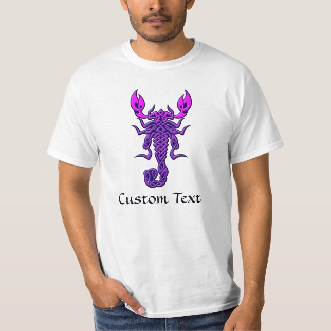 T-shirt Scorpion de noeud céleste pourpre (Devant)