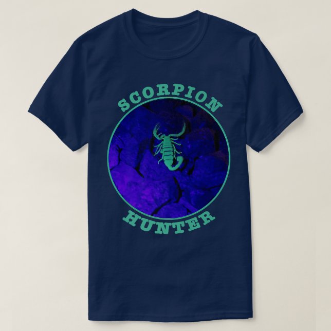 T-shirt Scorpion Hunter Arachnids Desert Night Watch Desig (Design devant)