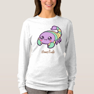 T-shirt Scorpion Mignon Kawaii Dessin Animé Pastel