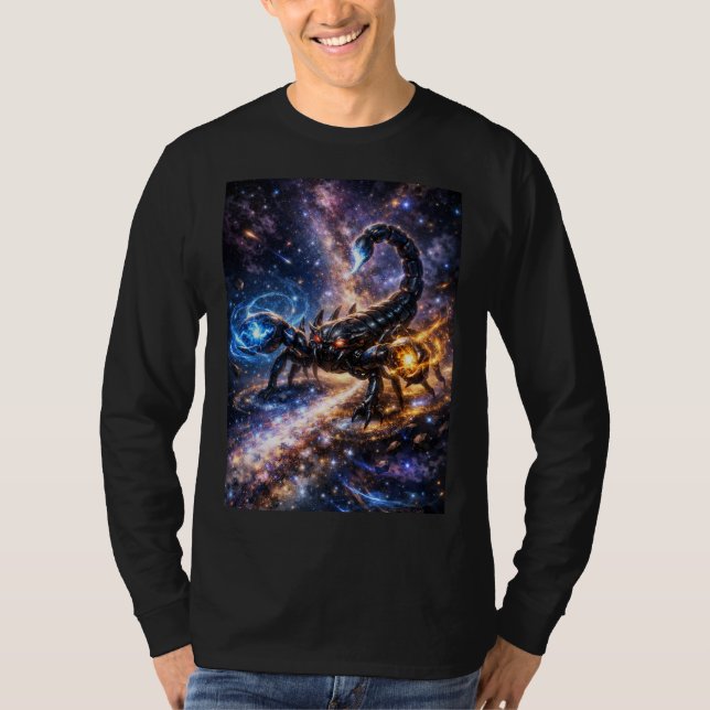T-SHIRT SCORPION OF THE COSMIC ARCANE (Devant)