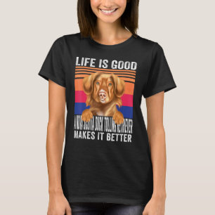 T-shirt Scotia Duck Tolling Retrievers Rend Votre Vie Géni